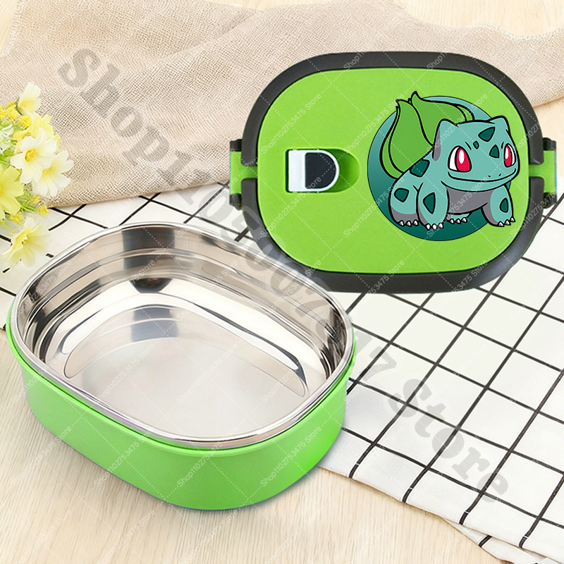 Baby Food Container - Children Stainless Steel Lunch Box Anime