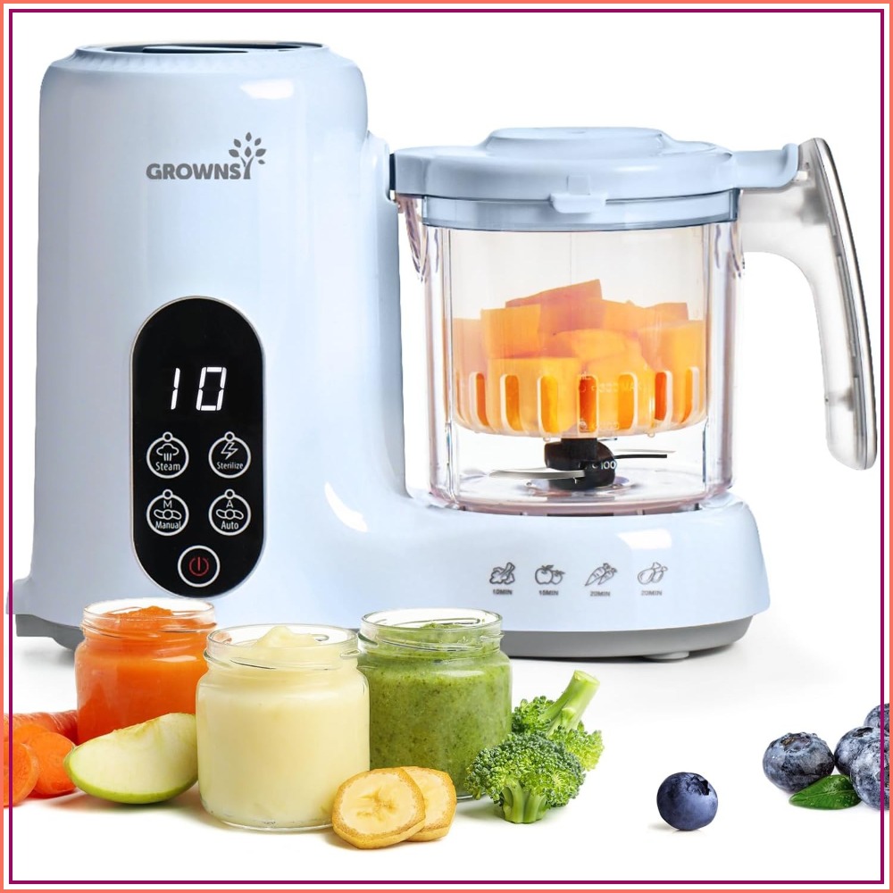 Baby Food Blender And Steamer - Baby Food Maker with Steam Basket,