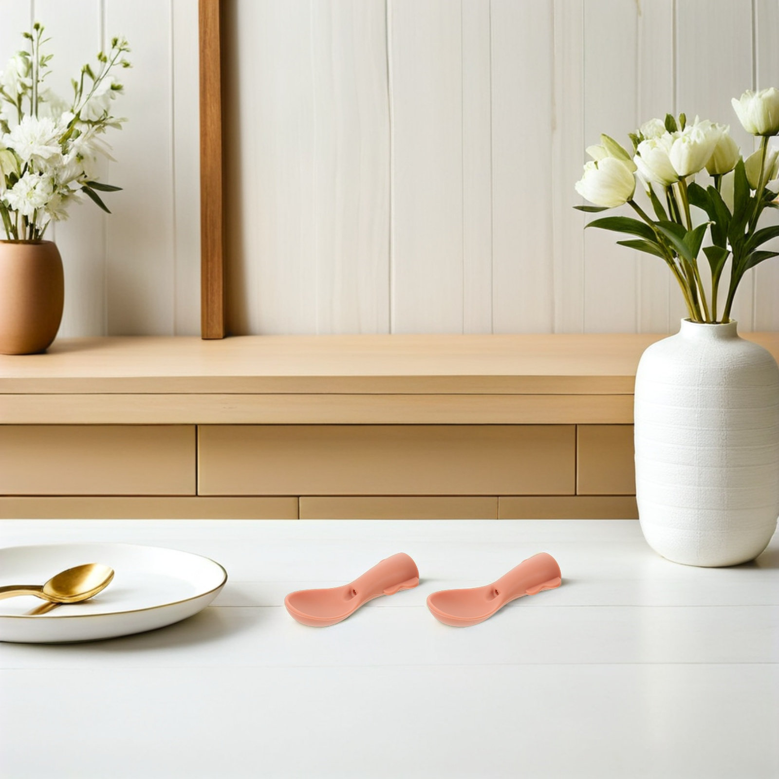 Baby Food Weaning - 5Pcs Silicone Baby Feeding Spoon for
