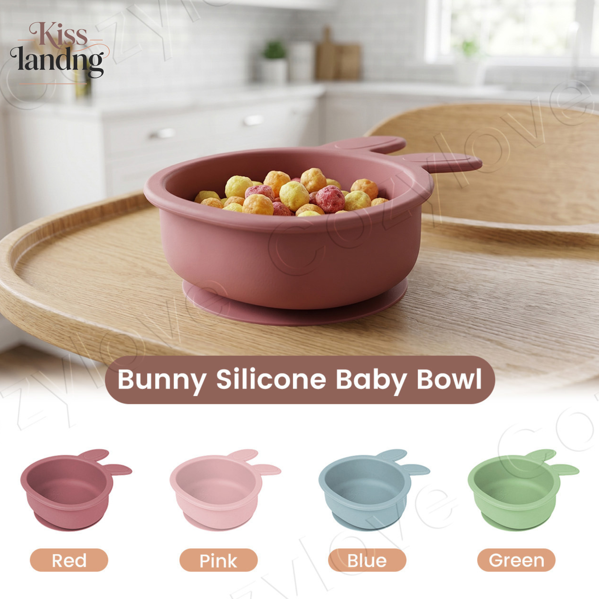 Baby Food Weaning - Cute Bunny Ear Silicone Baby Suction