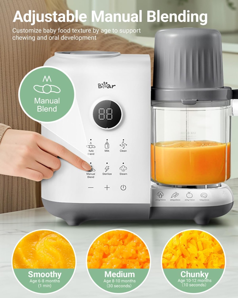 18.5oz Dual-Layer Baby Food Ma - Baby Food Blender And Steamer recensione e prezzo