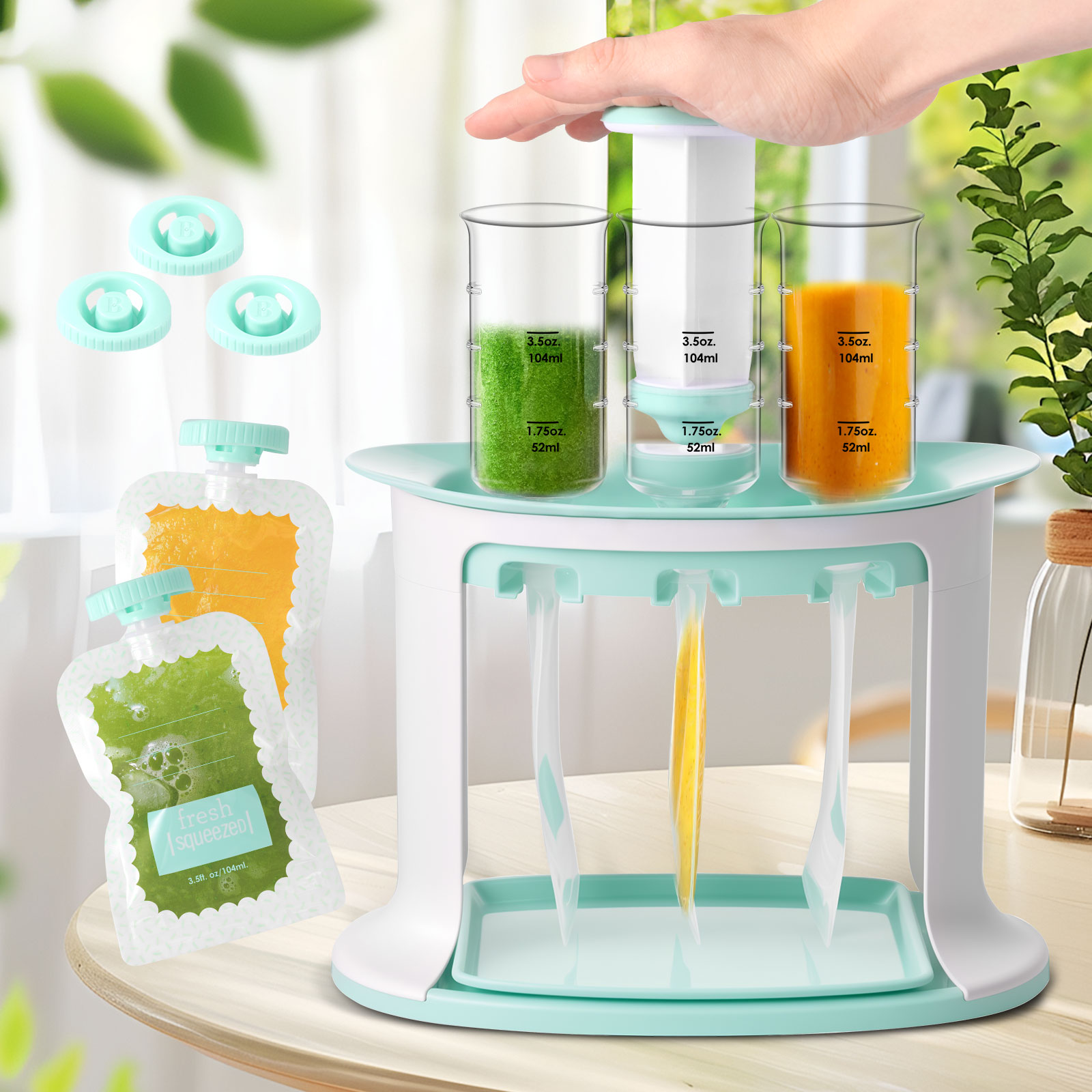 Squeeze Station for Baby Reusa - Baby Food Pouches 1 Year Old recensione e prezzo