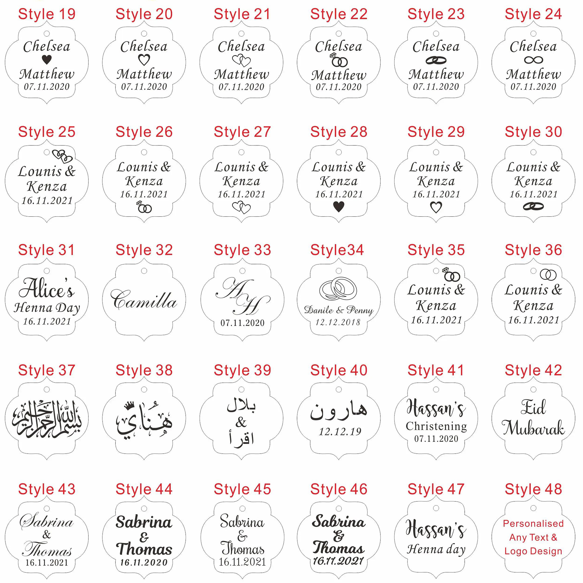 20/50/100Pcs Custom Wedding Pa - Baby Food Ingredients recensione e prezzo