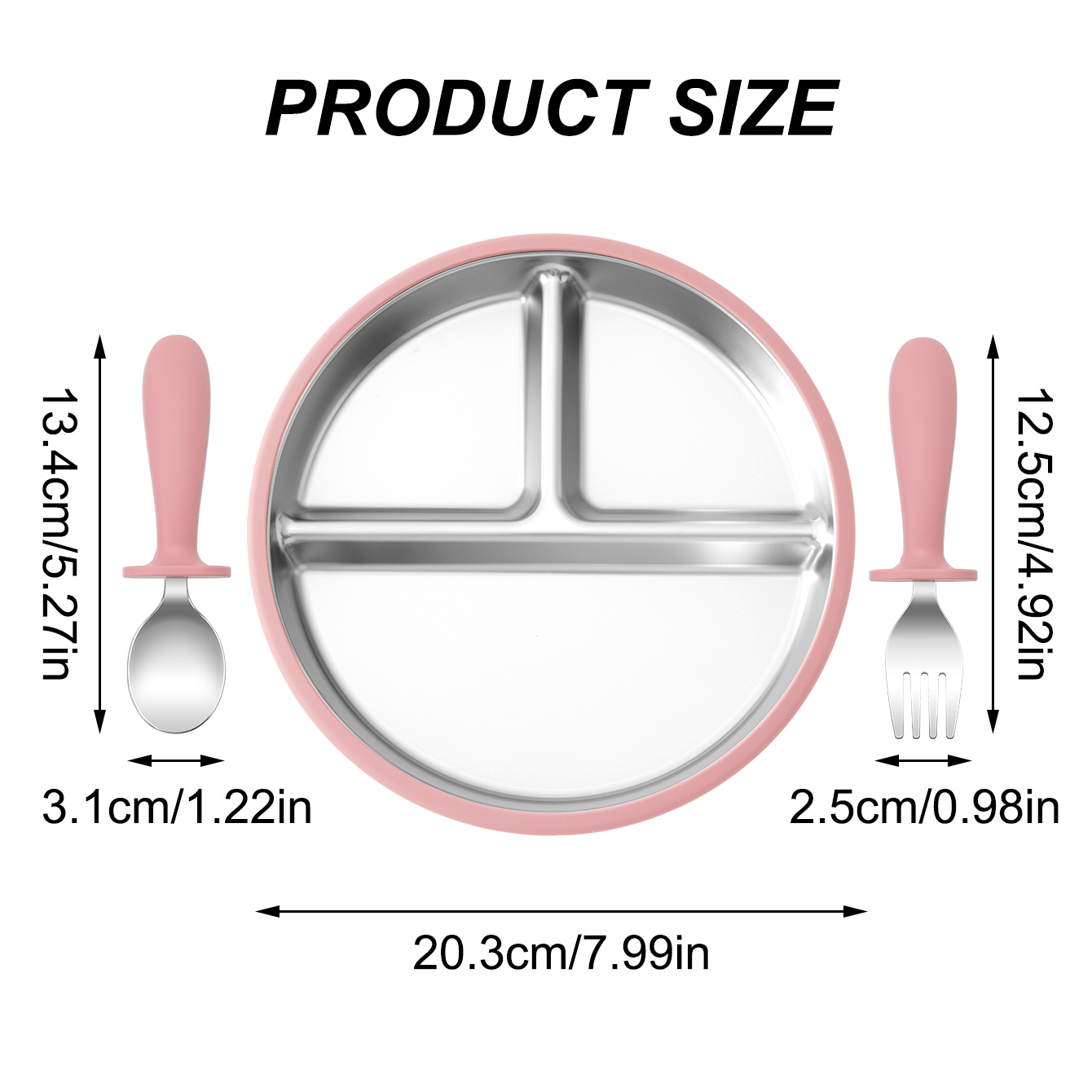 3PCS Silicone Stainless Steel  - Baby Food Grater recensione e prezzo