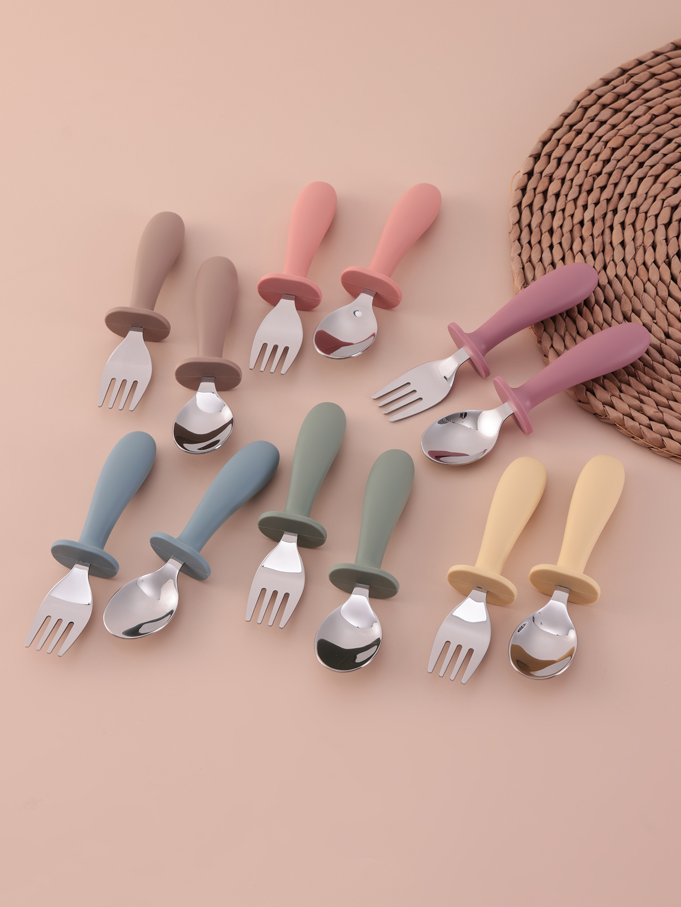 2PCS Stainless Steel Fork Spoo - Baby Food Weaning recensione e prezzo