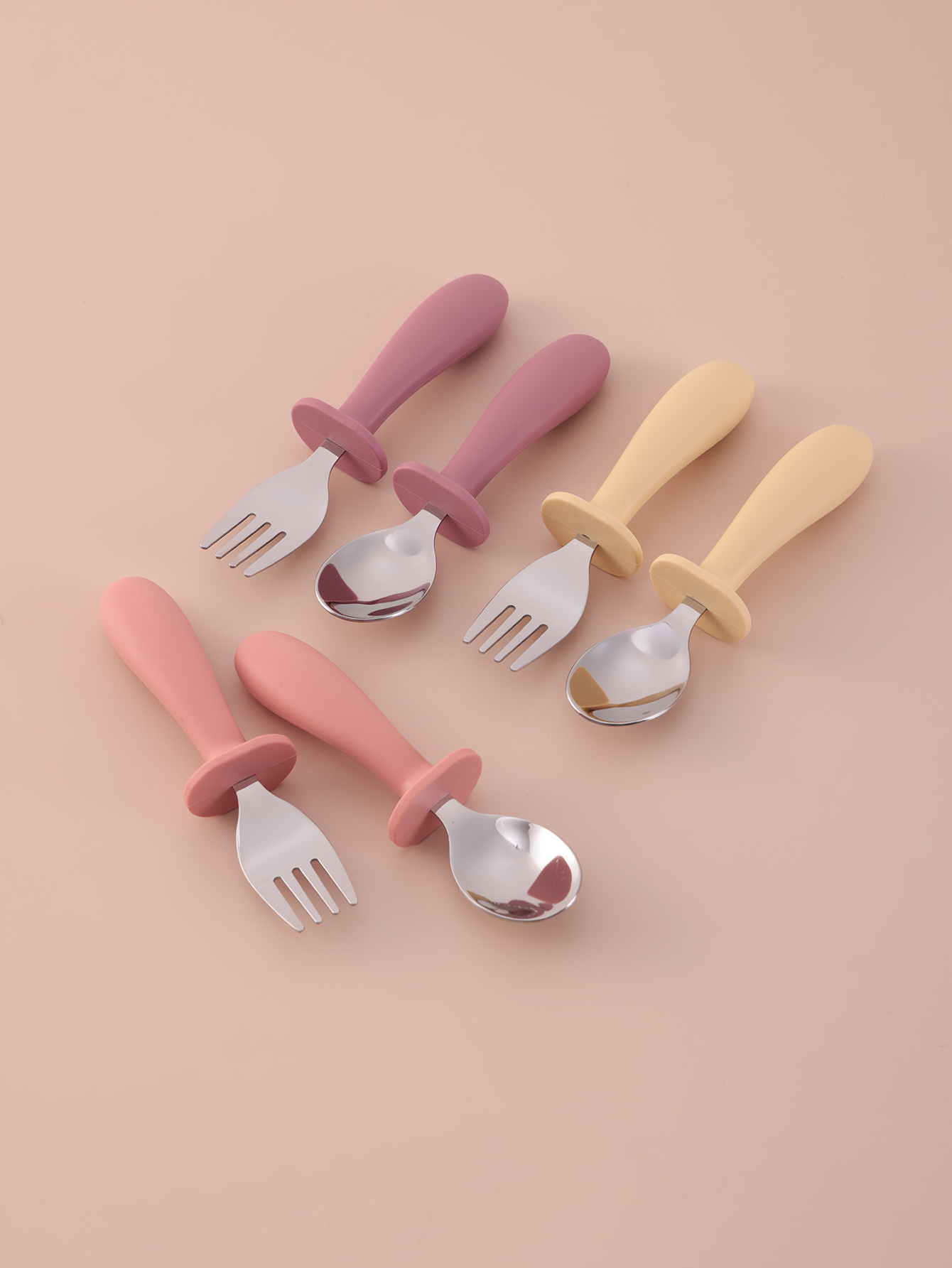2PCS Stainless Steel Fork Spoo - Baby Food Weaning recensione e prezzo