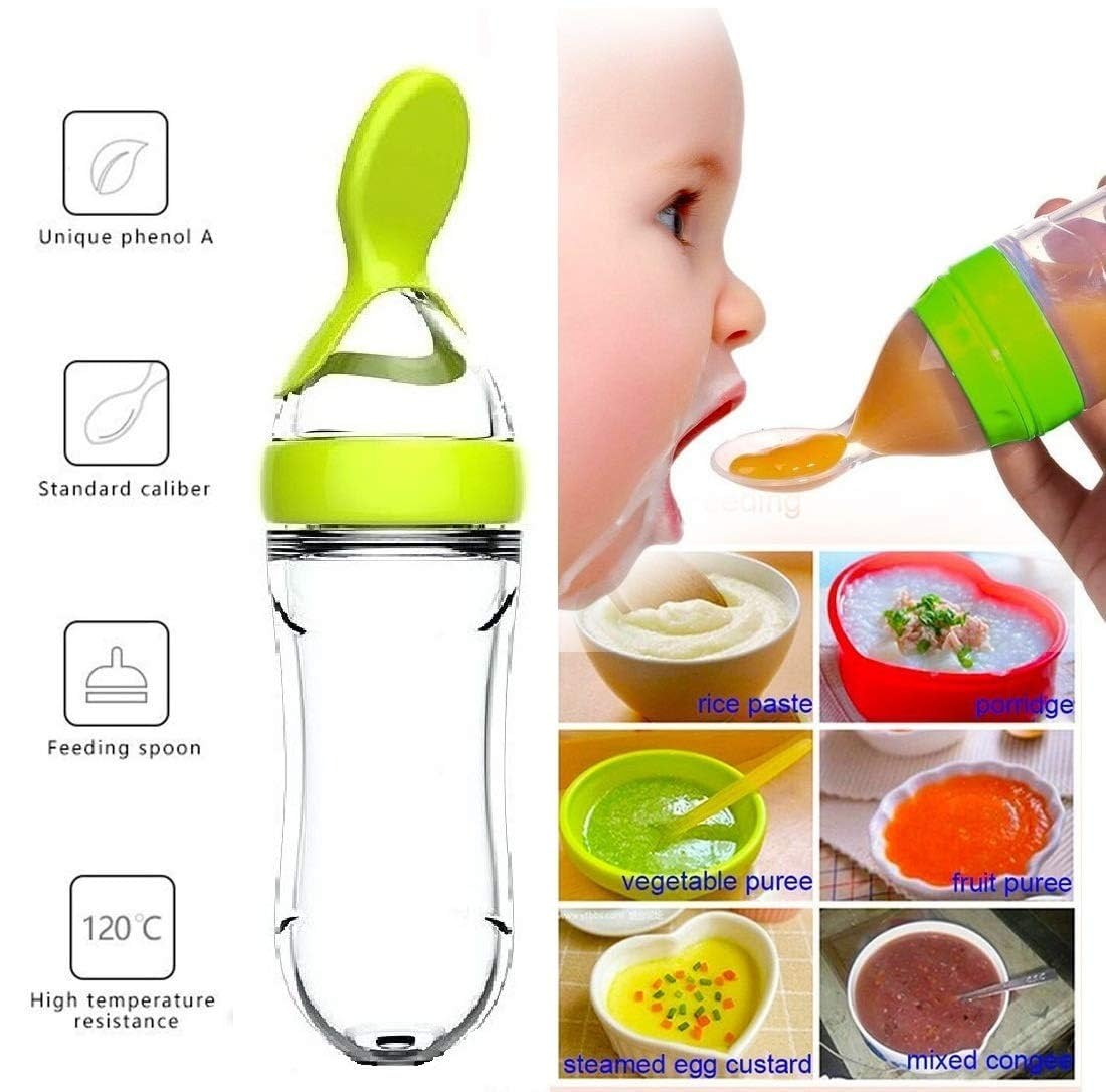 Squeezing Feeding Bottle Cup S - Baby Food Newborn recensione e prezzo