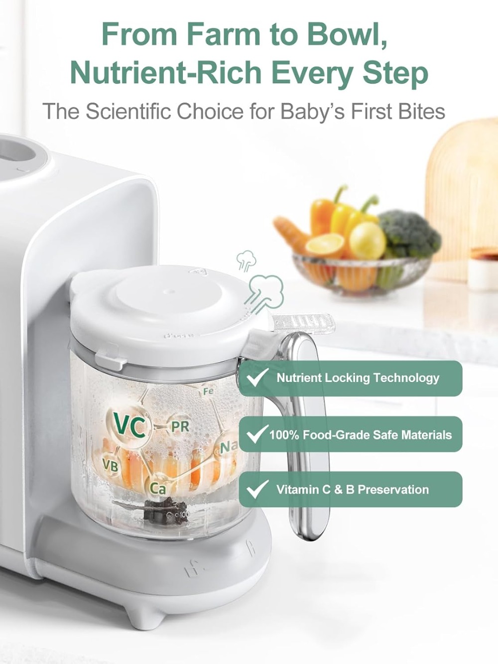 All-in-One Baby Food Steamer & - Baby Food Blender And Steamer recensione e prezzo