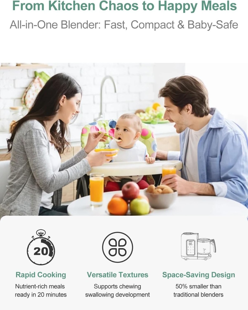 All-in-One Baby Food Steamer & - Baby Food Blender And Steamer recensione e prezzo