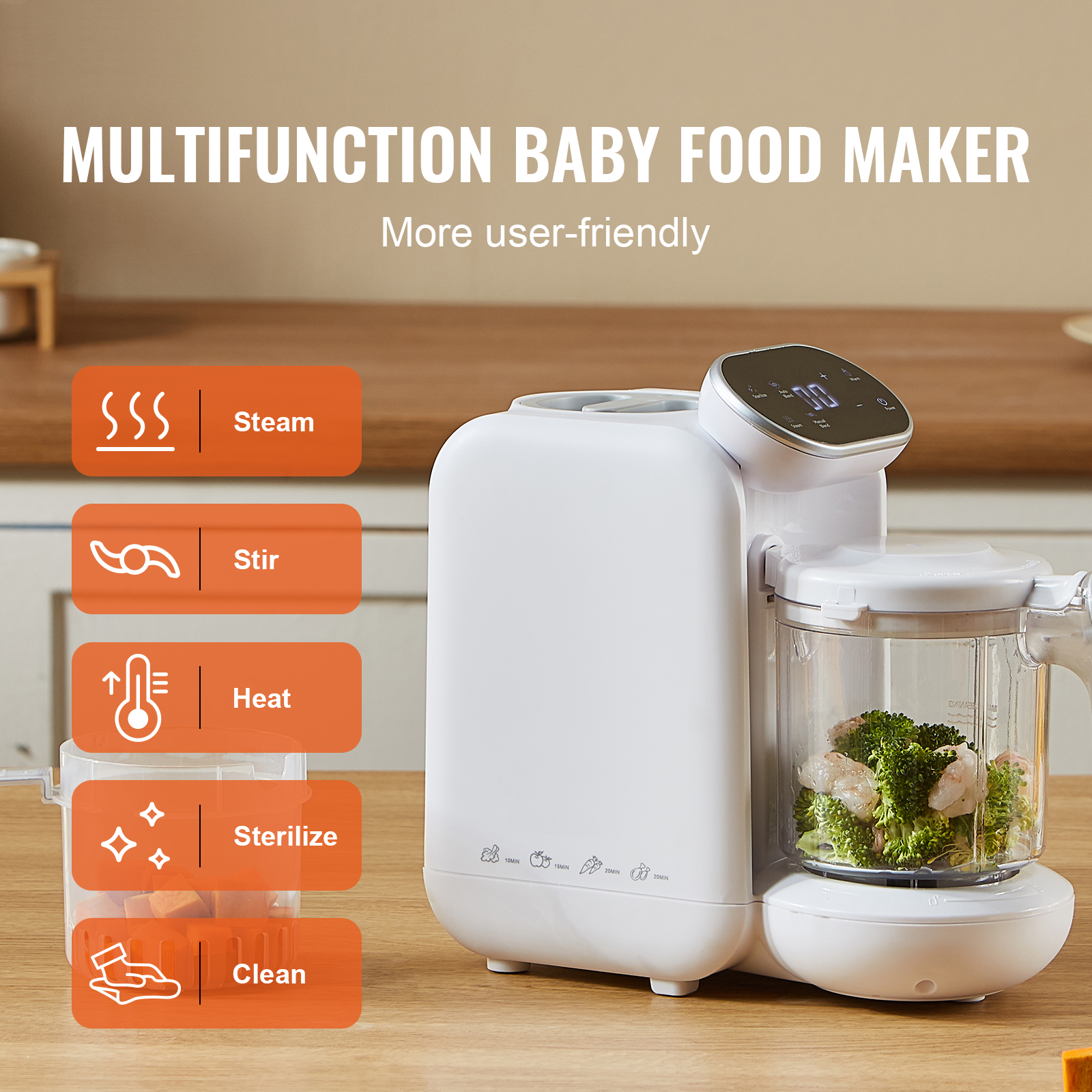 Baby Food Maker 430W with 750  - Baby Food Blender And Steamer recensione e prezzo
