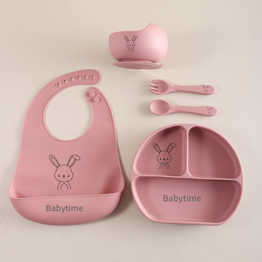 5pcs Bunny Baby Utensils Set,  - Baby Food Weaning recensione e prezzo