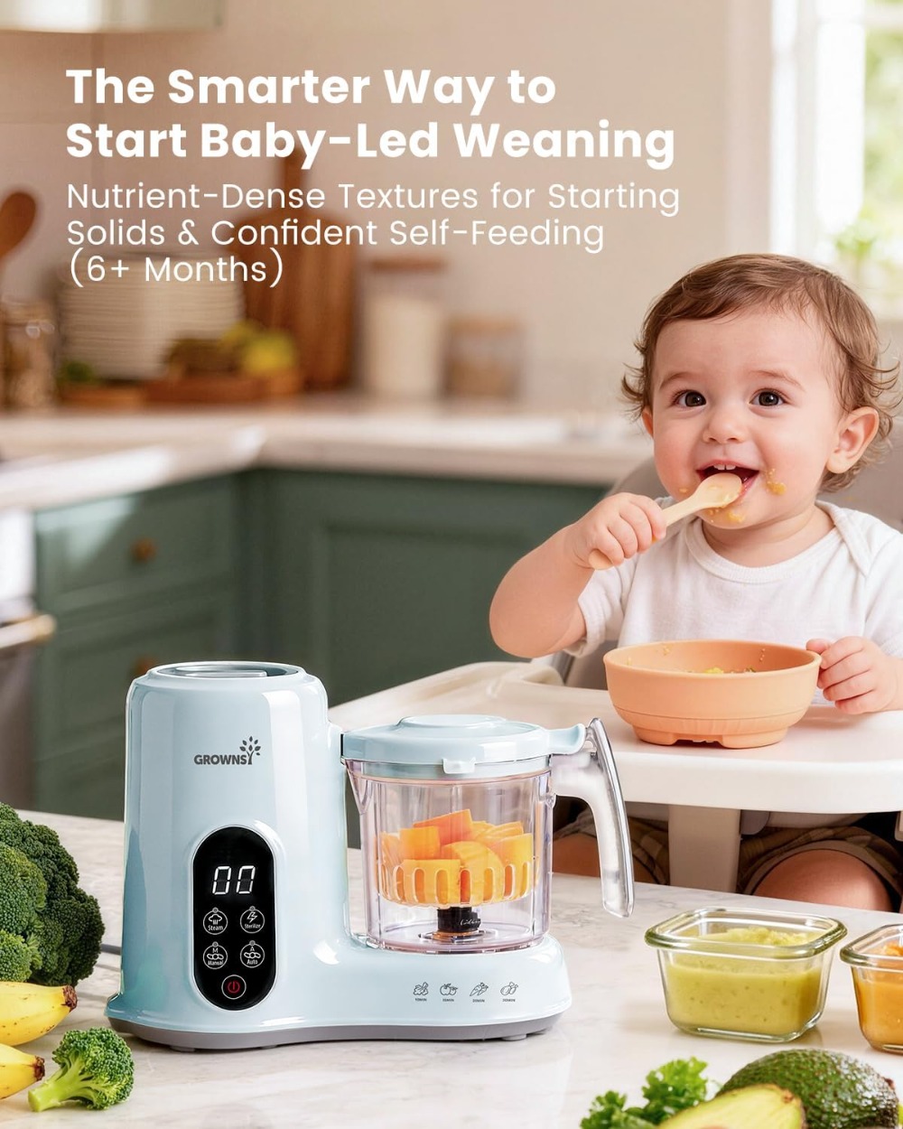 Baby Food Maker with Steam Bas - Baby Food Blender And Steamer recensione e prezzo