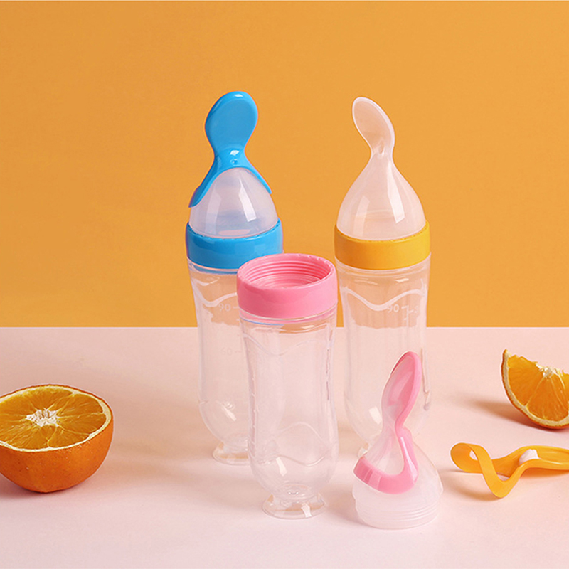 Squeezing Feeding Bottle Silic - Baby Food Newborn recensione e prezzo