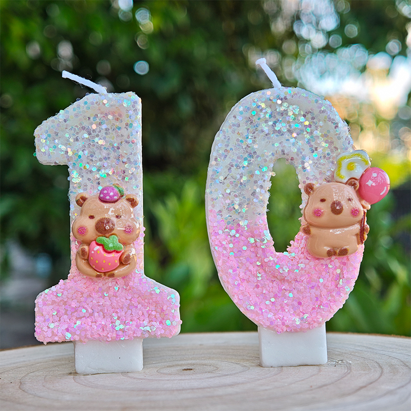 New Capybara Candles Cake Deco - Baby Food Ingredients recensione e prezzo