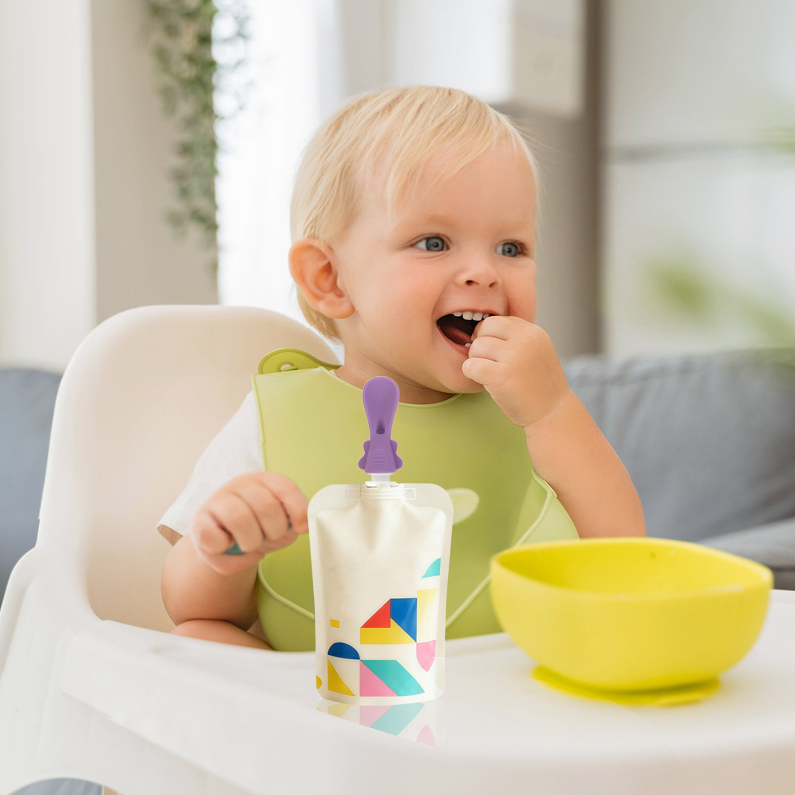 5Pcs Baby Food Pouch Spoon Att - Baby Food Weaning recensione e prezzo