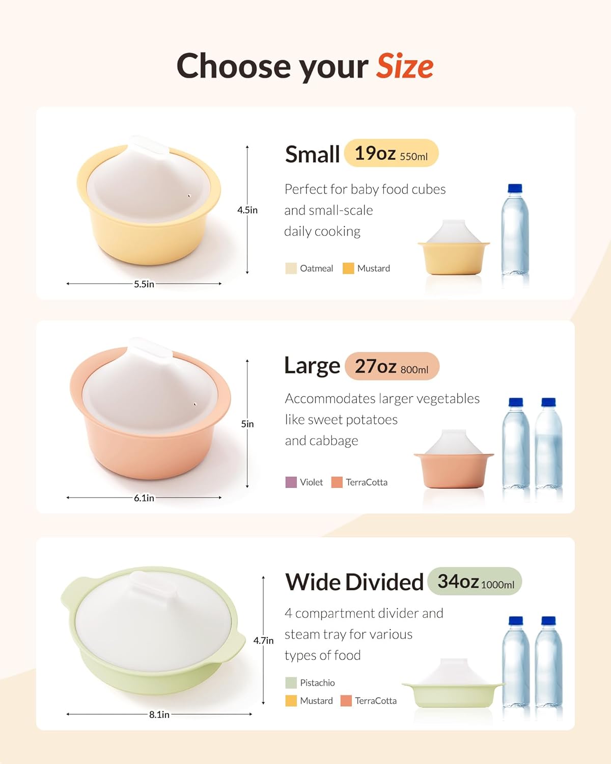 Silicone Microwave Divided Ste - Baby Food Korea recensione e prezzo