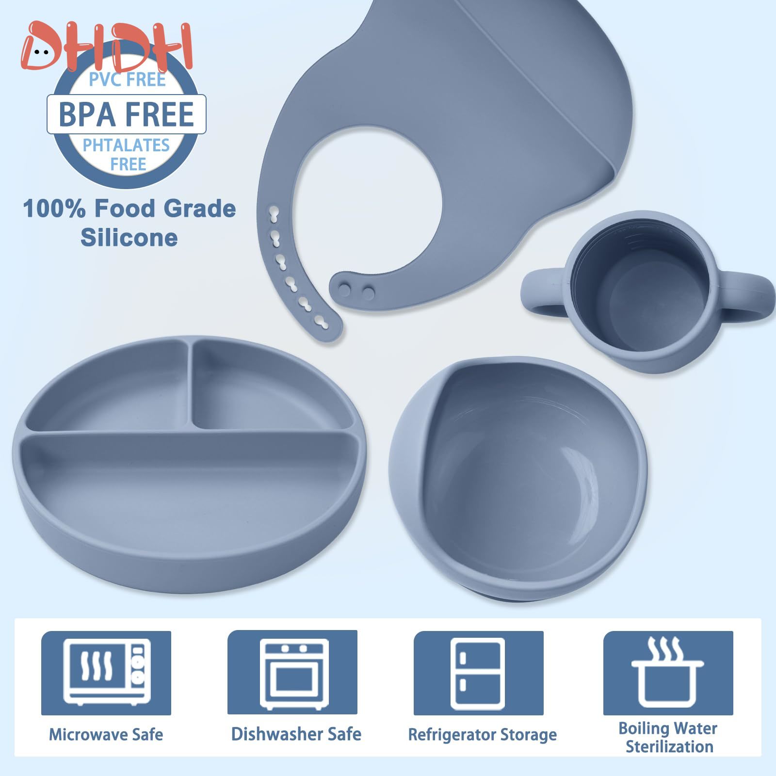Silicone Baby Feeding Set Tabl - Baby Food Weaning recensione e prezzo