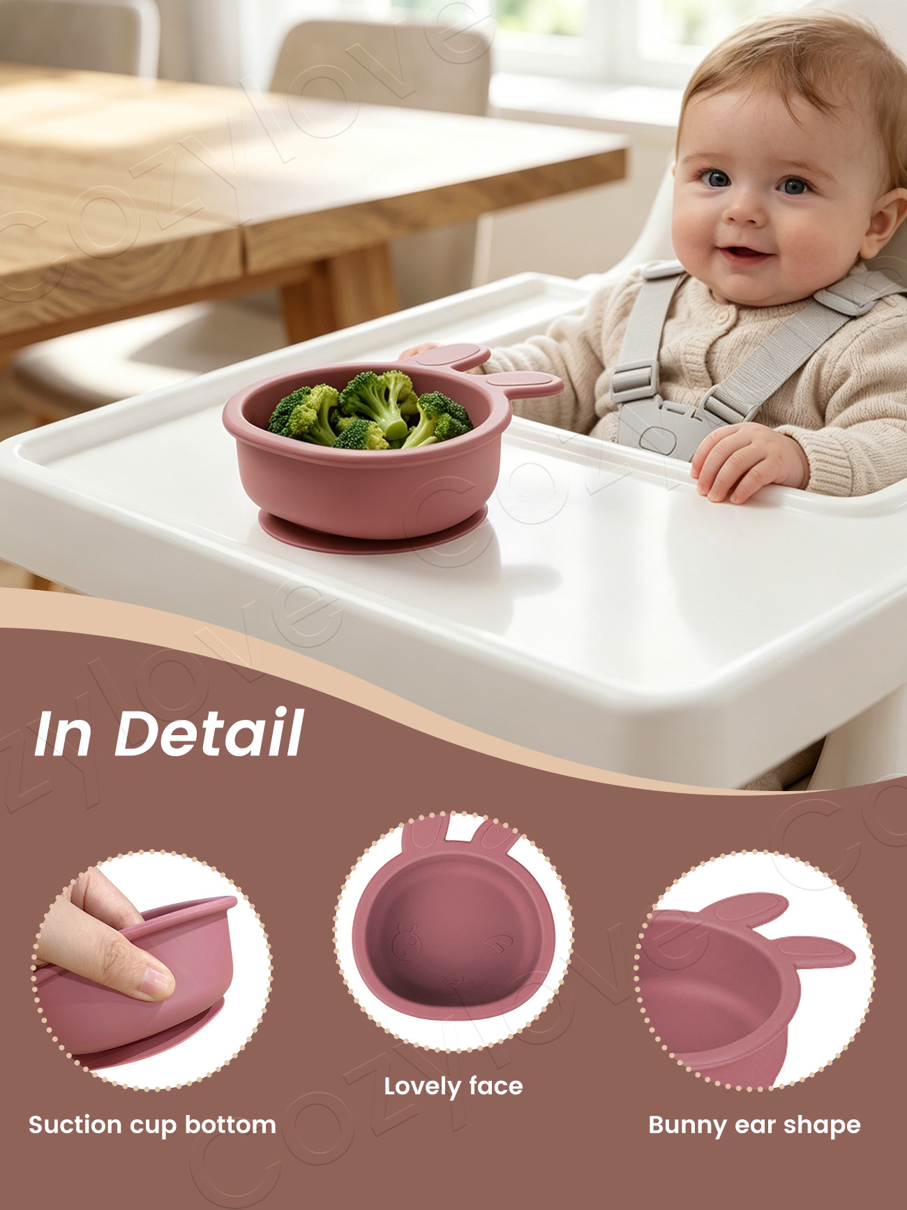 Cute Bunny Ear Silicone Baby S - Baby Food Weaning recensione e prezzo