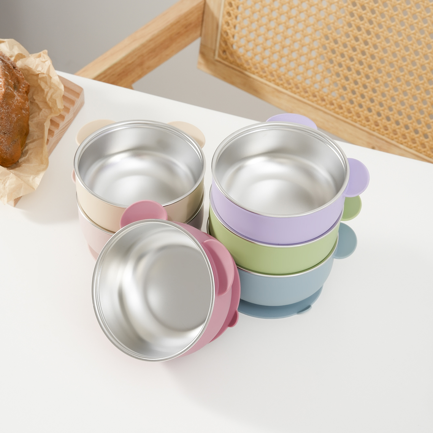 1PC Removable Silicone Stainle - Baby Food Weaning recensione e prezzo