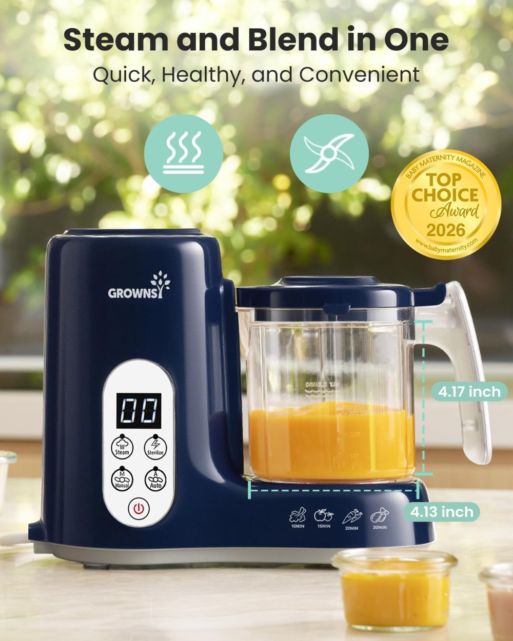 Baby Food Maker with Steam Bas - Baby Food Blender And Steamer recensione e prezzo
