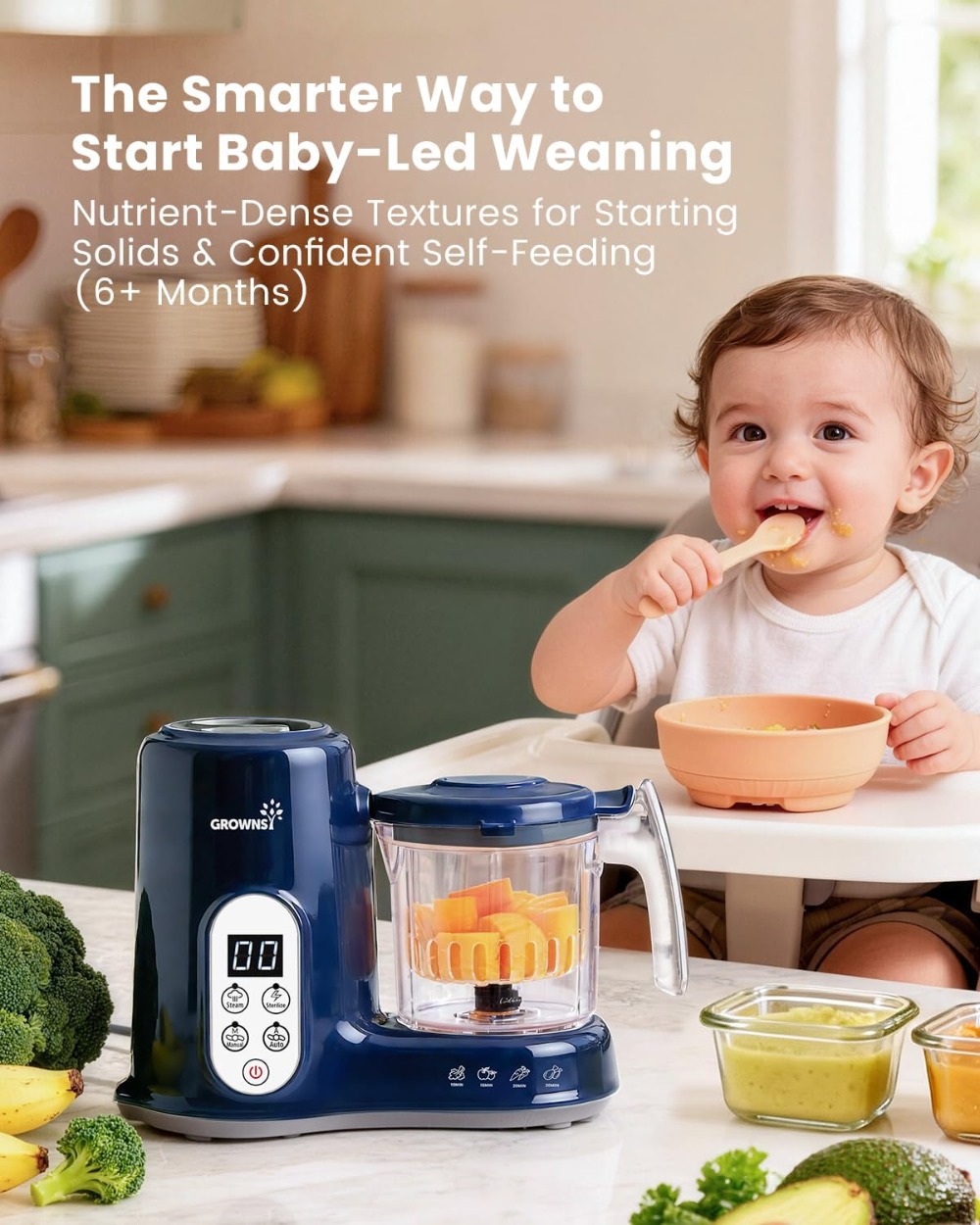 Baby Food Maker with Steam Bas - Baby Food Blender And Steamer recensione e prezzo