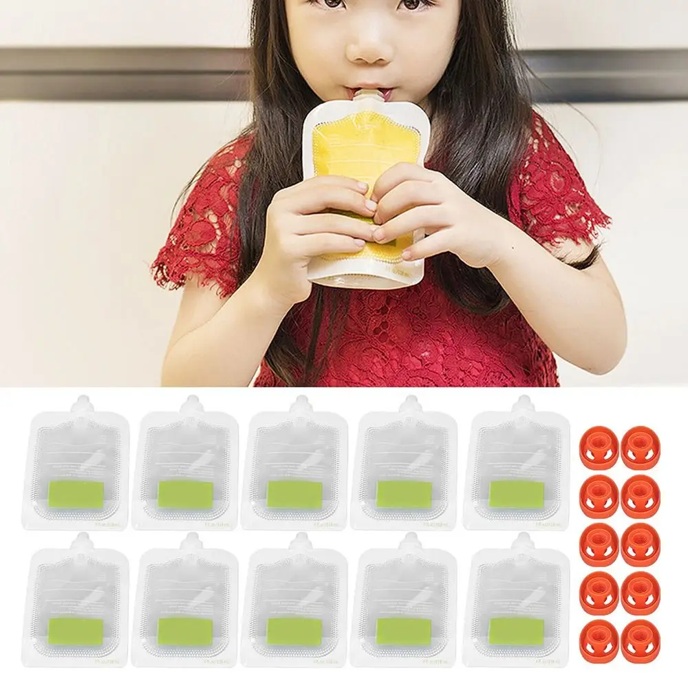 10Pcs Reusable Complementary F - Baby Food Pouches 1 Year Old recensione e prezzo