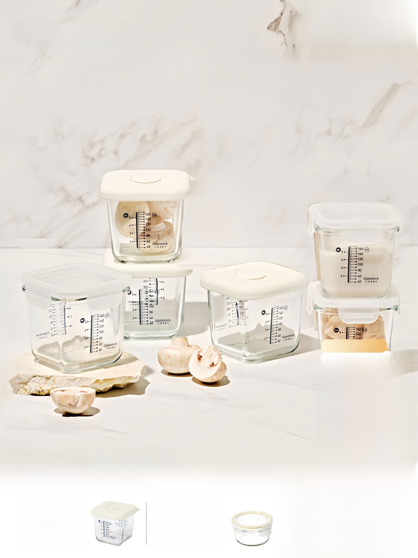 Small Capaci Glasslo Glass Foo - Baby Food Container recensione e prezzo