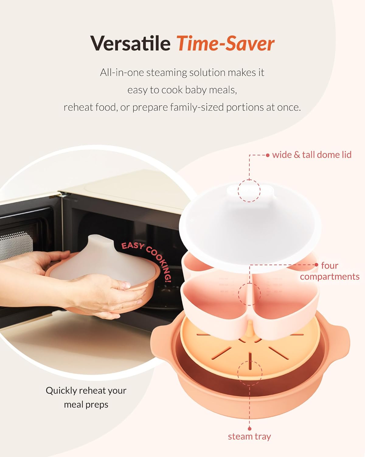 Silicone Microwave Divided Ste - Baby Food Korea recensione e prezzo