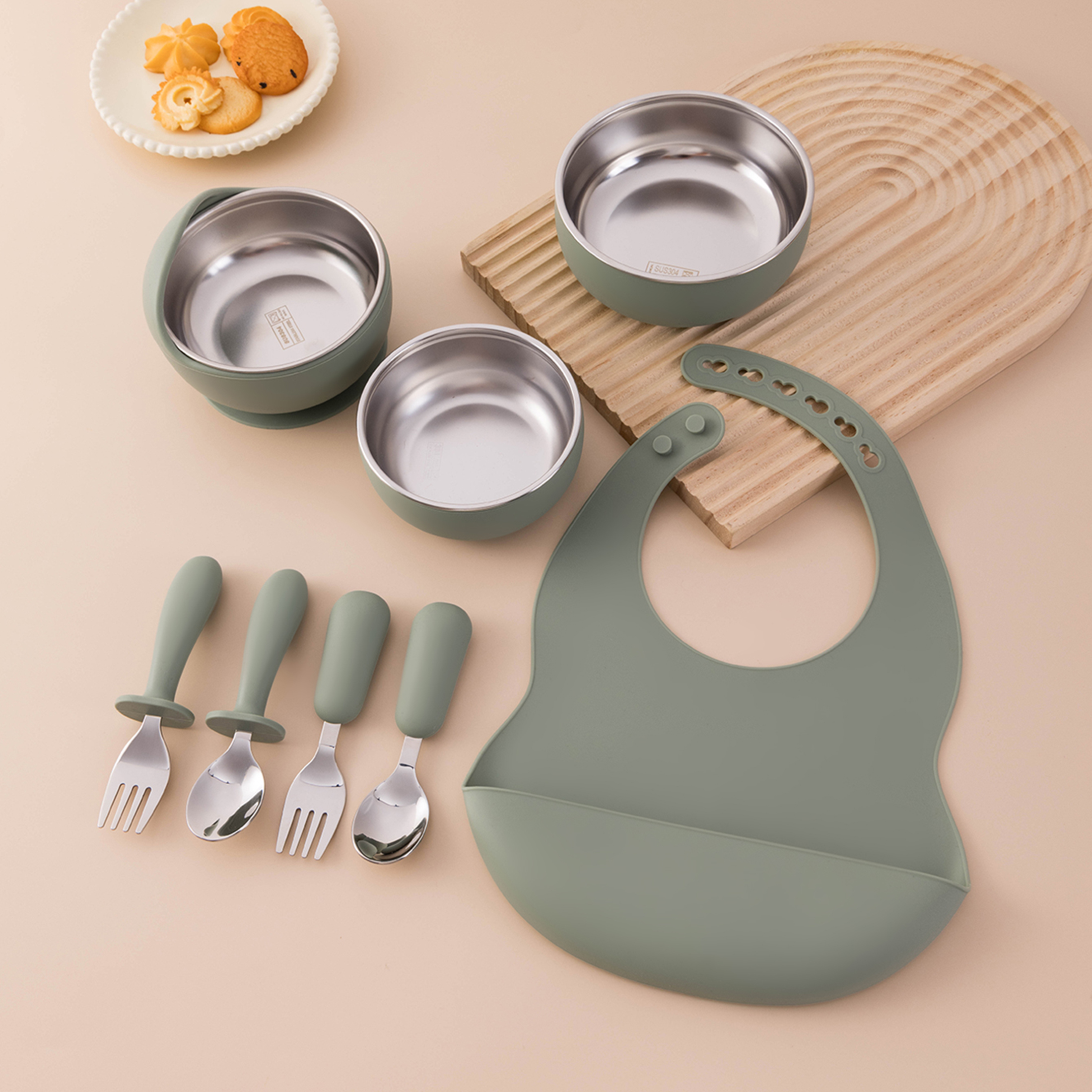 8PCS Baby Feeding Set Stainles - Baby Food Weaning recensione e prezzo