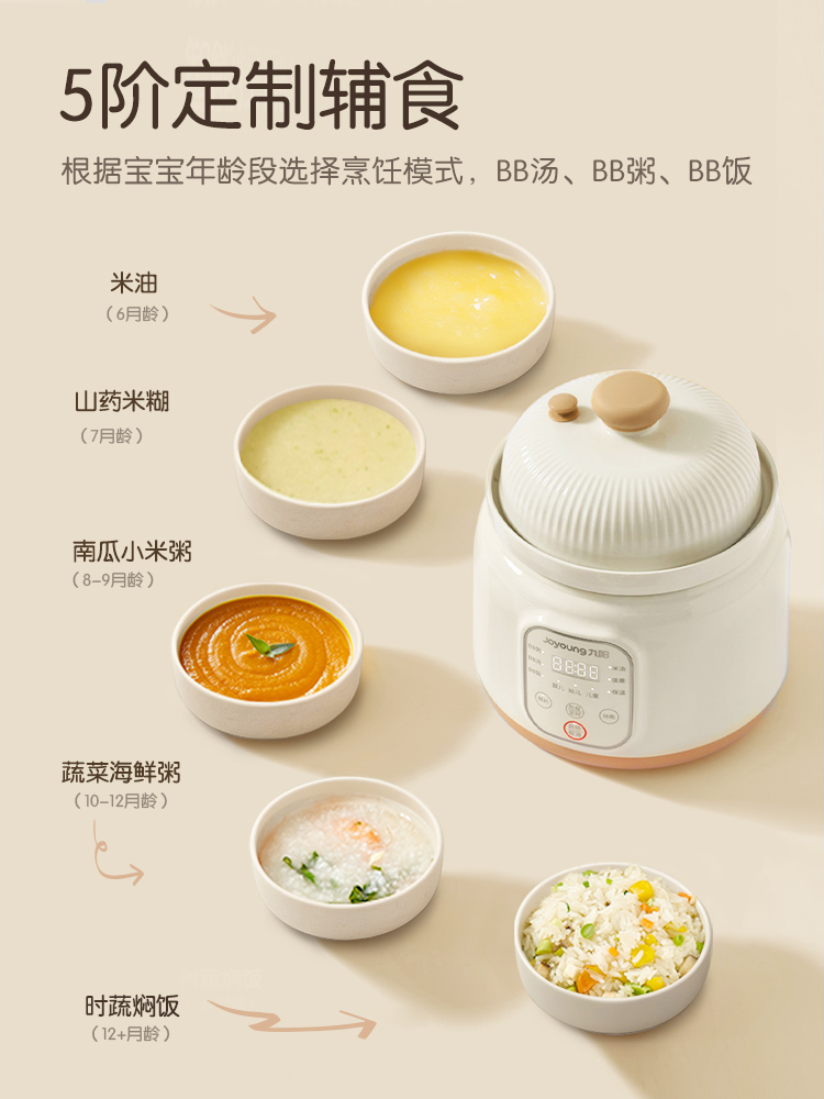 Jiuyang micro-pressure BB pot  - Baby Food Stew recensione e prezzo
