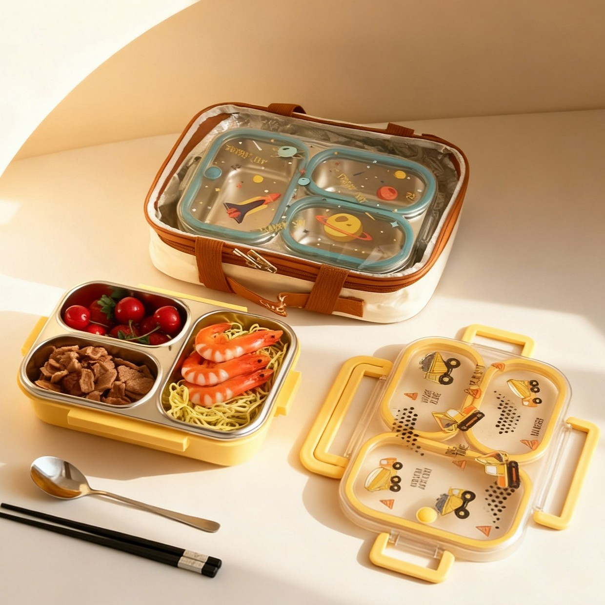 Large Capacity Cartoon Childre - Baby Food Container recensione e prezzo